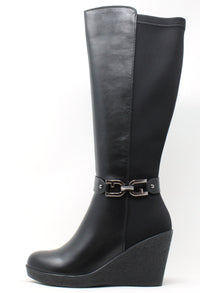 Steel Chained Knee High Boot