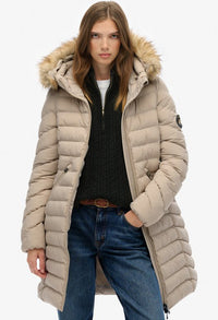 Fuji Faux Fur Hooded Coat