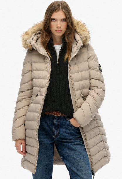 Fuji Faux Fur Hooded Coat
