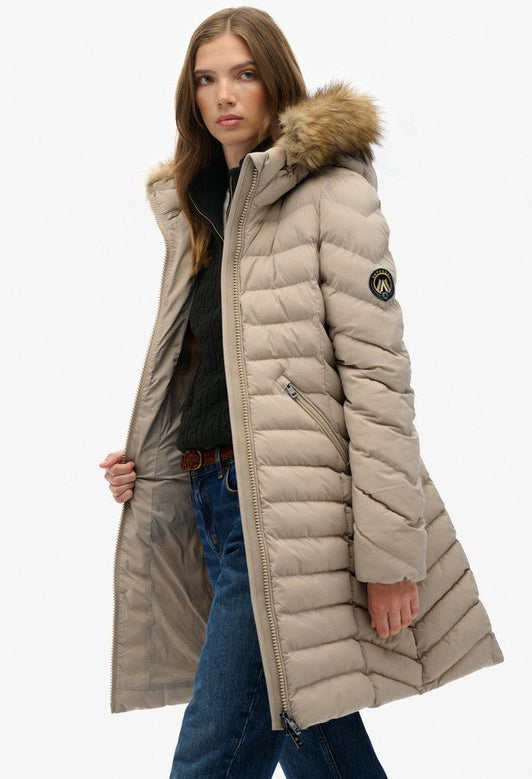 Fuji Faux Fur Hooded Coat
