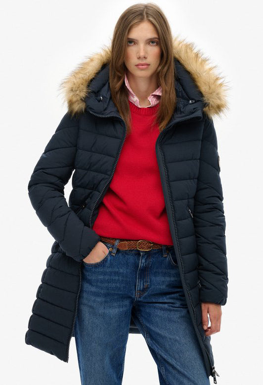 Fuji Faux Fur Hooded Coat