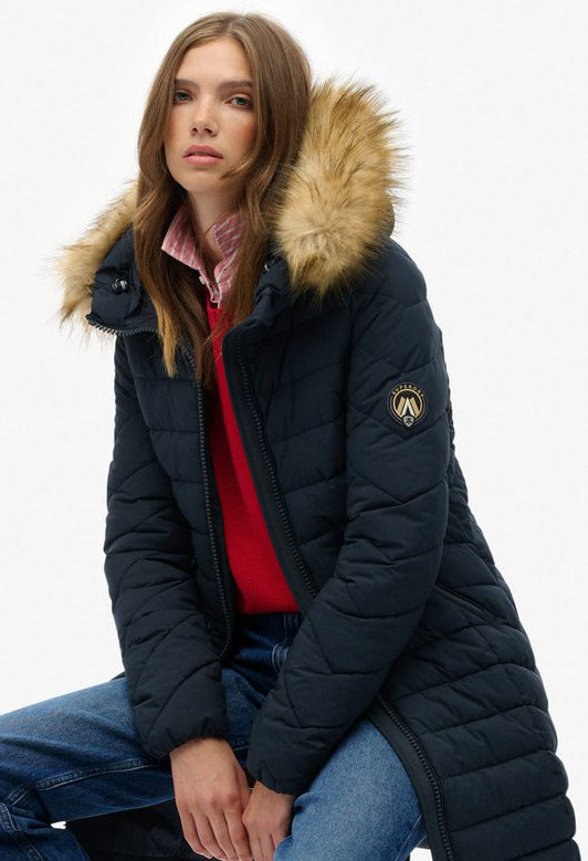 Fuji Faux Fur Hooded Coat