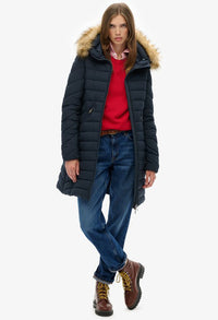 Fuji Faux Fur Hooded Coat