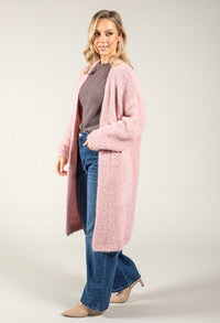 Soft Boucle Longline Cardigan