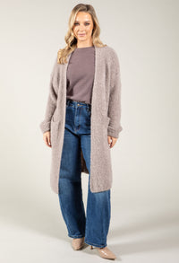 Soft Boucle Longline Cardigan