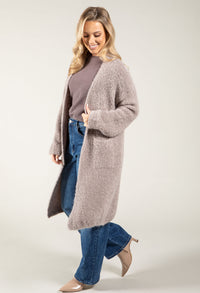Soft Boucle Longline Cardigan