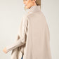 Wool blend poncho