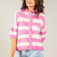 Sophia Striped Knit Cardigan