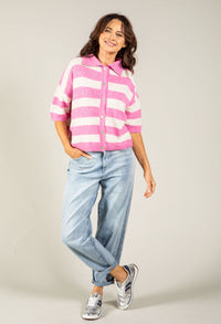Sophia Striped Knit Cardigan