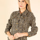 Leopard Denim Jacket