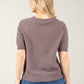 Zoe Short Sleeve Sweater