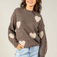 Love Heart Fluffy Knit Jumper
