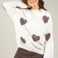 Love Heart Fluffy Knit Jumper