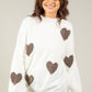 Love Heart Fluffy Knit Jumper