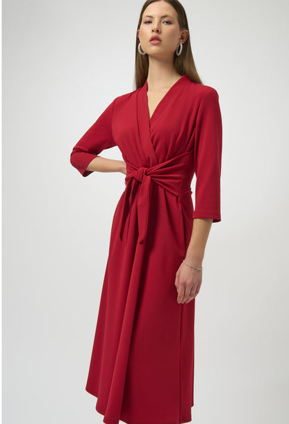 Formal Wrap Midi Dress Style