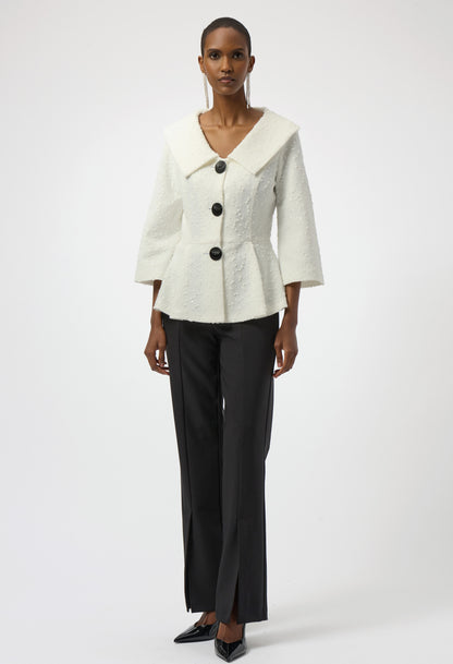Formal Shawl Collar Blouse