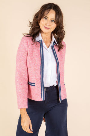 Tweed Zip-Up Jacket