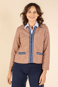 Tweed Zip-Up Jacket