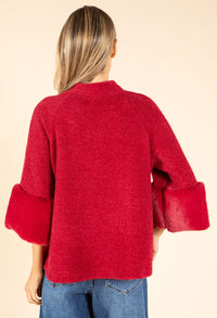 Faux Fur Trim Jacket