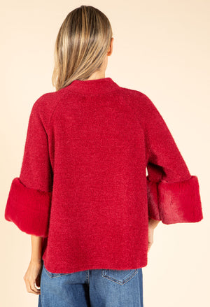 Faux Fur Trim Jacket