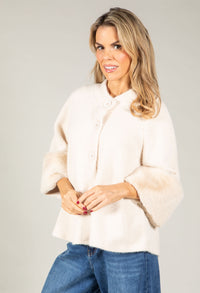Faux Fur Trim Jacket