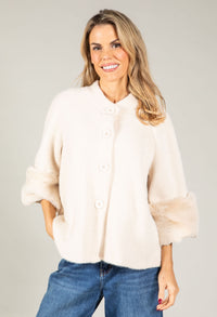 Faux Fur Trim Jacket