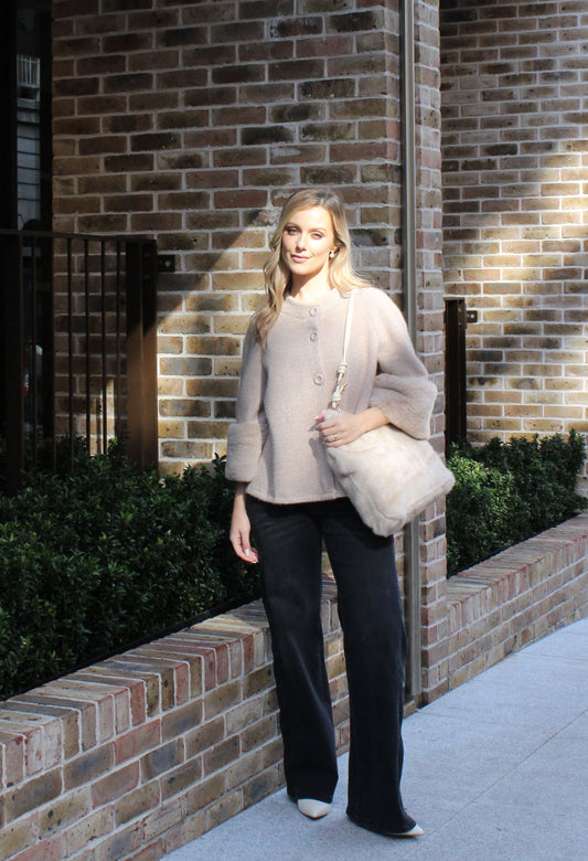 Faux Fur Trim Jacket