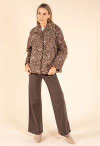 Rope Stitched Detail Woolen Jacket