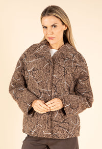 Rope Stitched Detail Woolen Jacket