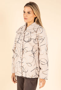 Rope Stitched Detail Woolen Jacket