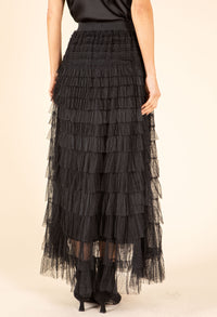 Dotted Layered Look Tulle Skirt