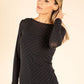 Sheer Cashmere Blend Diamante Top