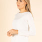 Sheer Cashmere Blend Diamante Top