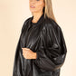 Relaxed Fit Faux Leather Jacket