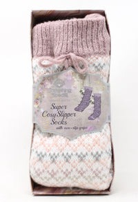 cosy slipper socks in a gift box