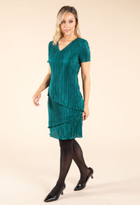 Tiered Plisse Dress