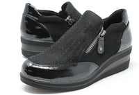 Zip Up Diamante Shoe