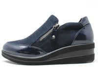 Zip Up Diamante Shoe