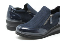 Zip Up Diamante Shoe