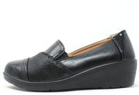 Patchwork Design Wedge Loafer