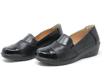 Patchwork Design Wedge Loafer