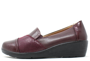 Patchwork Design Wedge Loafer
