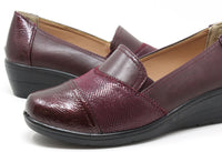 Patchwork Design Wedge Loafer