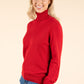 Polo Neck Silk Cashmere Blend Jumper