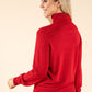 Polo Neck Silk Cashmere Blend Jumper