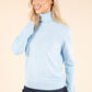 Polo Neck Silk Cashmere Blend Jumper