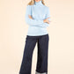 Polo Neck Silk Cashmere Blend Jumper
