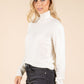 Polo Neck Silk Cashmere Blend Jumper