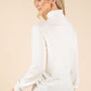 Polo Neck Silk Cashmere Blend Jumper