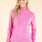 Polo Neck Silk Cashmere Blend Jumper